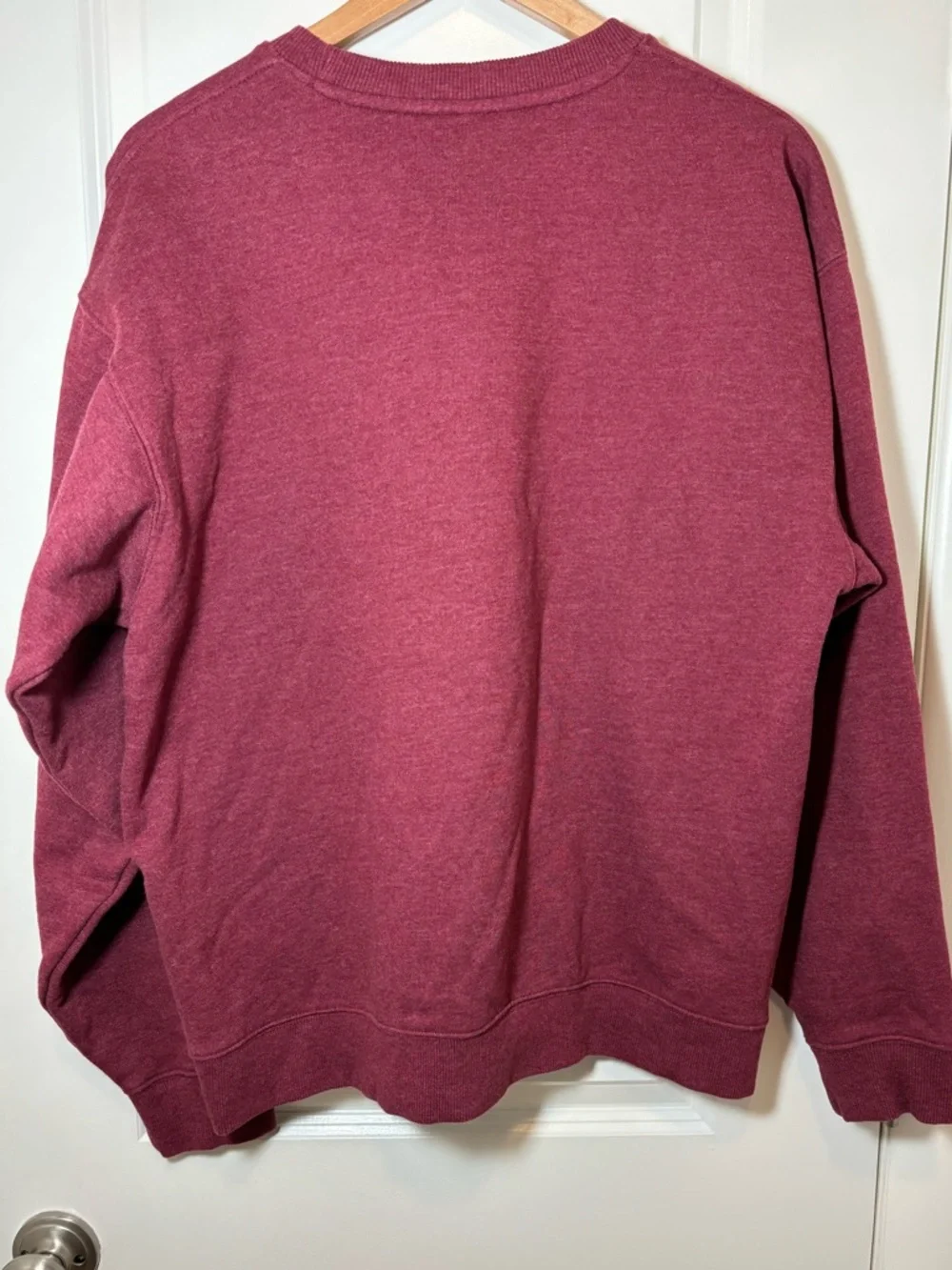 Eddie Bauer Men's Crewneck Sweatshirt - Maroon #319 - Picture 2 of 5